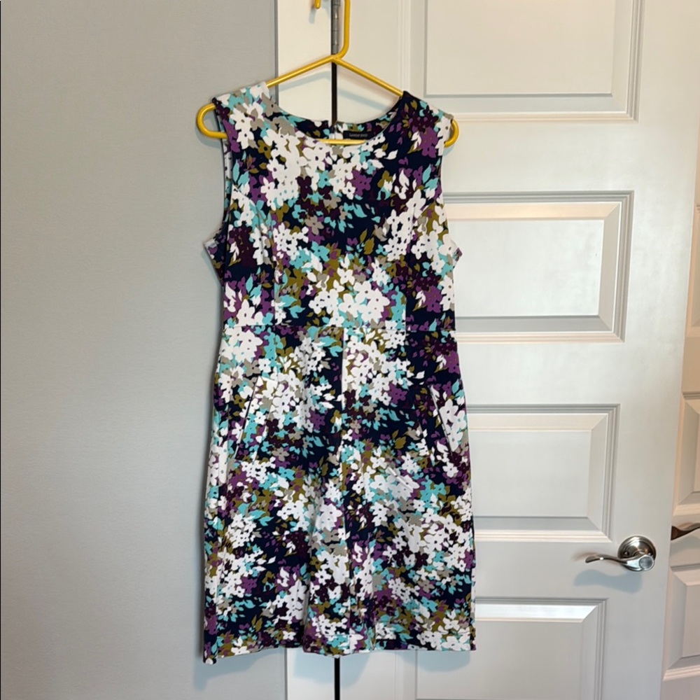 Lands' End Sheath Midi Dress Perfect for Spring or as a Wedding Guest